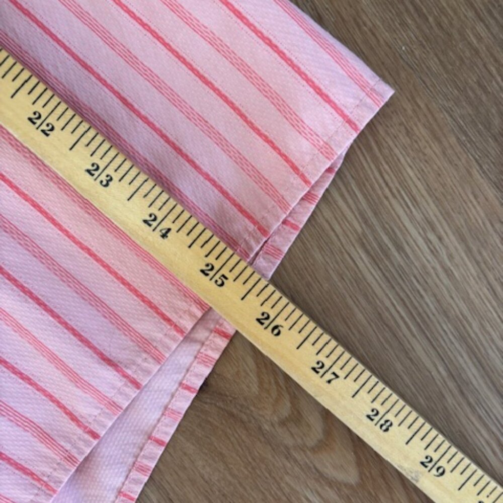 Princess Polly Pink Stripe Long Sleeves Oversized Button Up Shirt EUC 4 - Picture 5 of 5